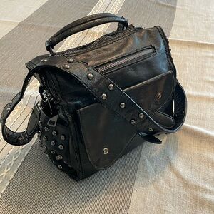 Black Studded Handbag
